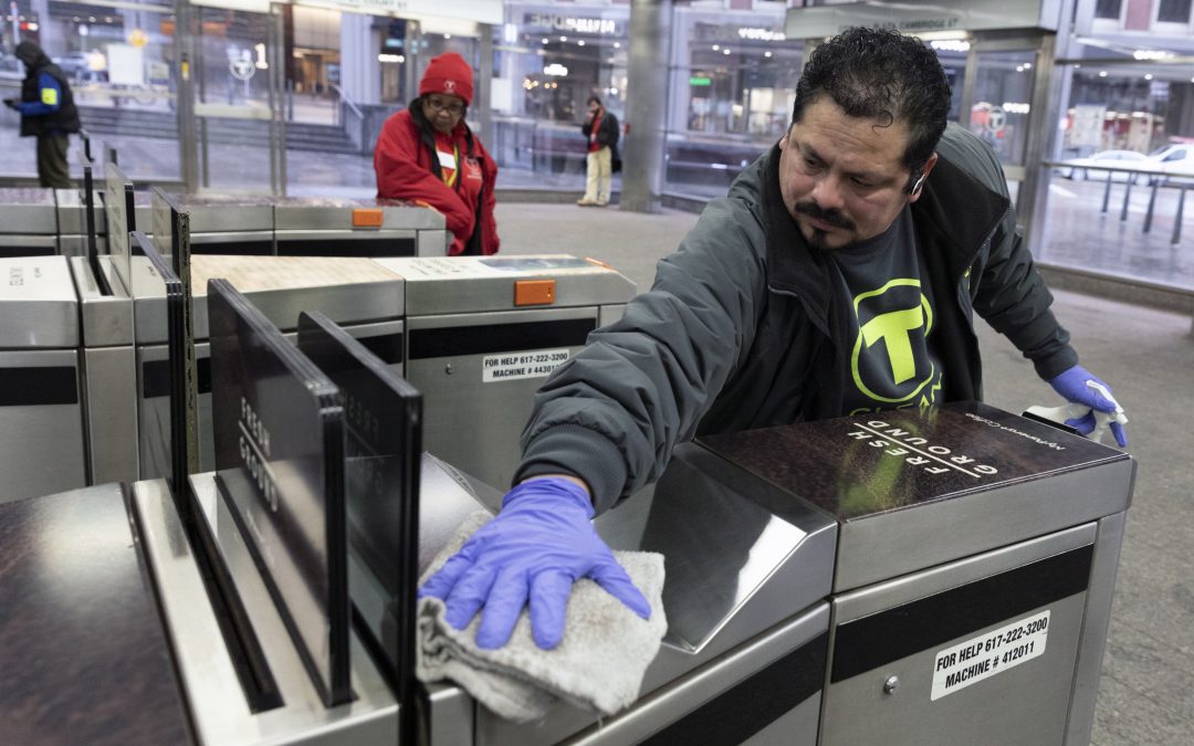 Vital but vulnerable, cleaners hold the line against a virus