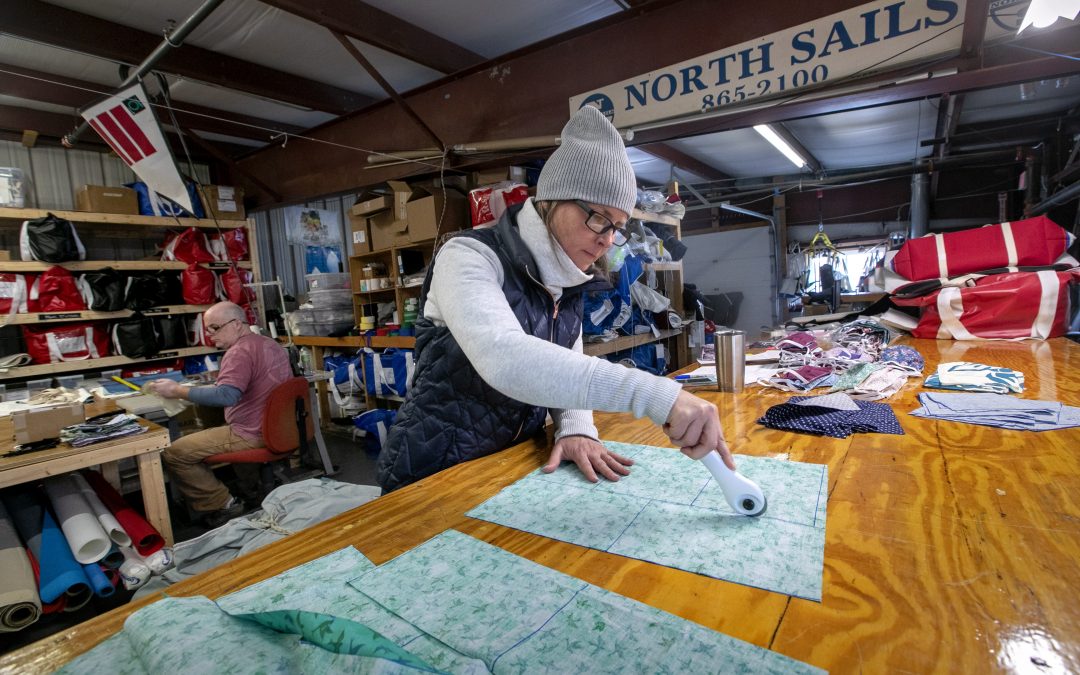 Maine sail-maintenance shop turns to sewing medical masks
