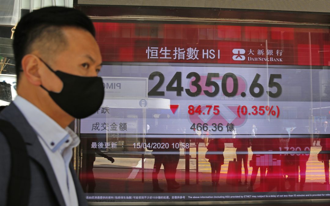 Stocks sink following grim data on economic hit from virus