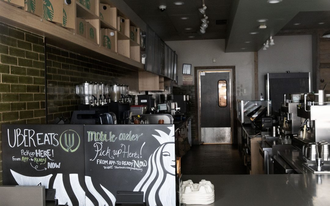 Starbucks sales tumble as global shutdowns hit its stores