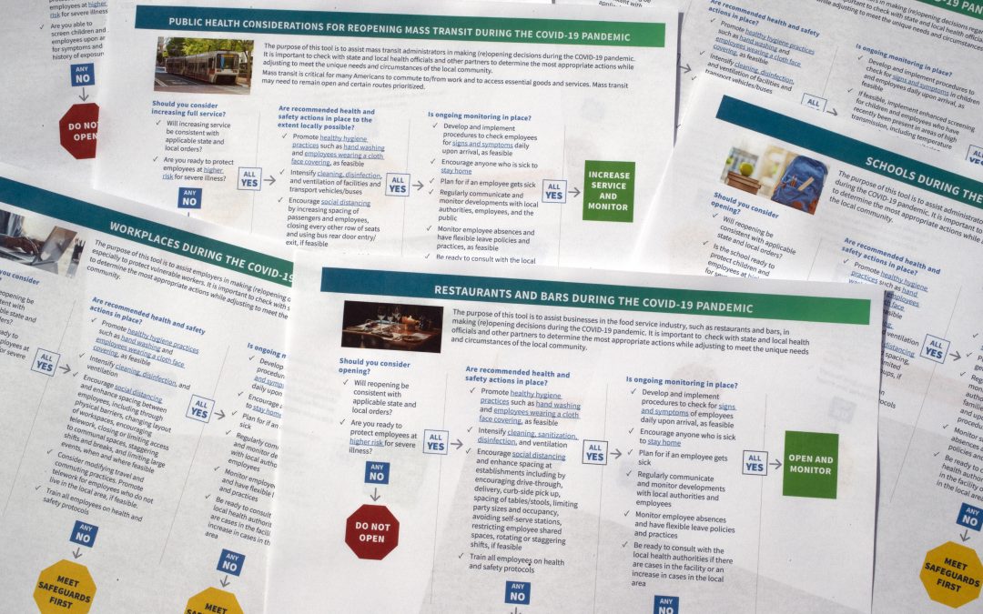 Officials release edited coronavirus reopening guidance