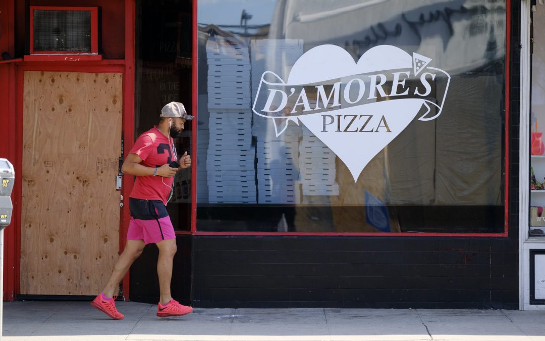 LA pizza shop weathers pandemic, takes beating from vandals