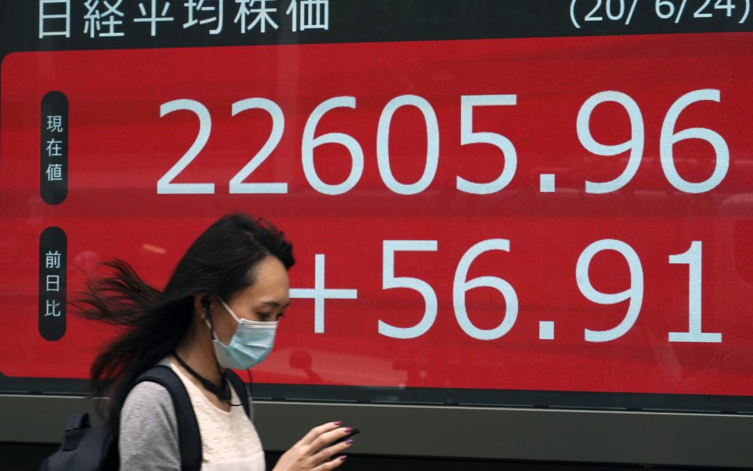 Stocks slide on Wall Street as new coronavirus cases surge