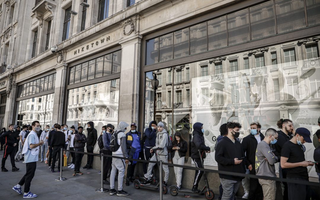 ‘We’ve missed it’: Long lines form outside shops in England